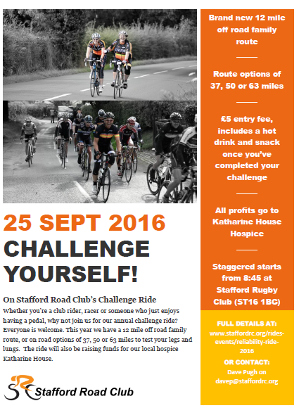 SRC Challenge ride Sept 16